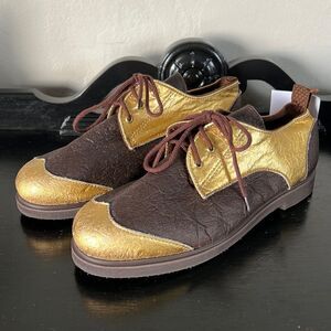 Tooche Gold Chocolate Shoes